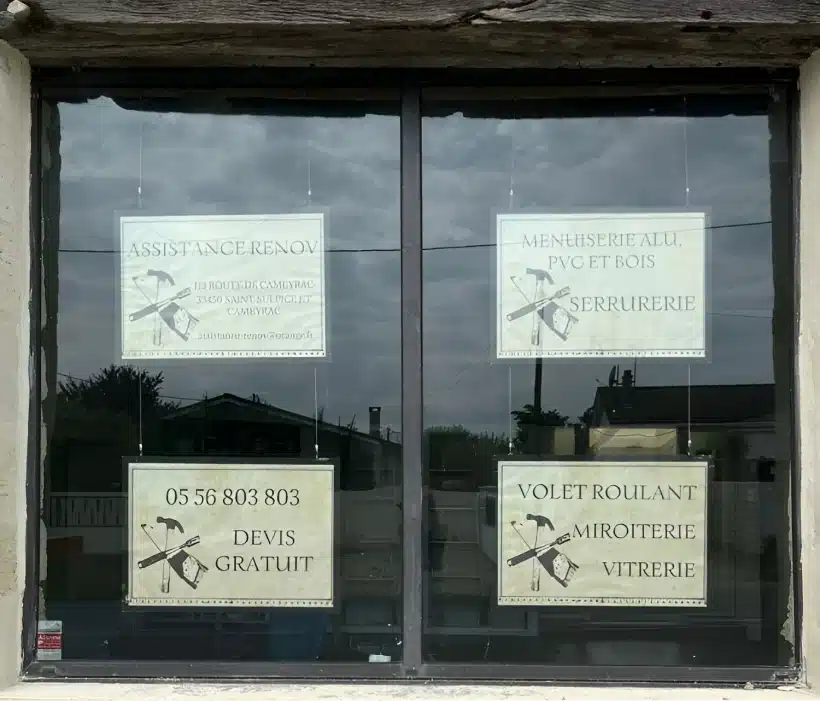 menuisier, serrurier et vitrier à Tresses.